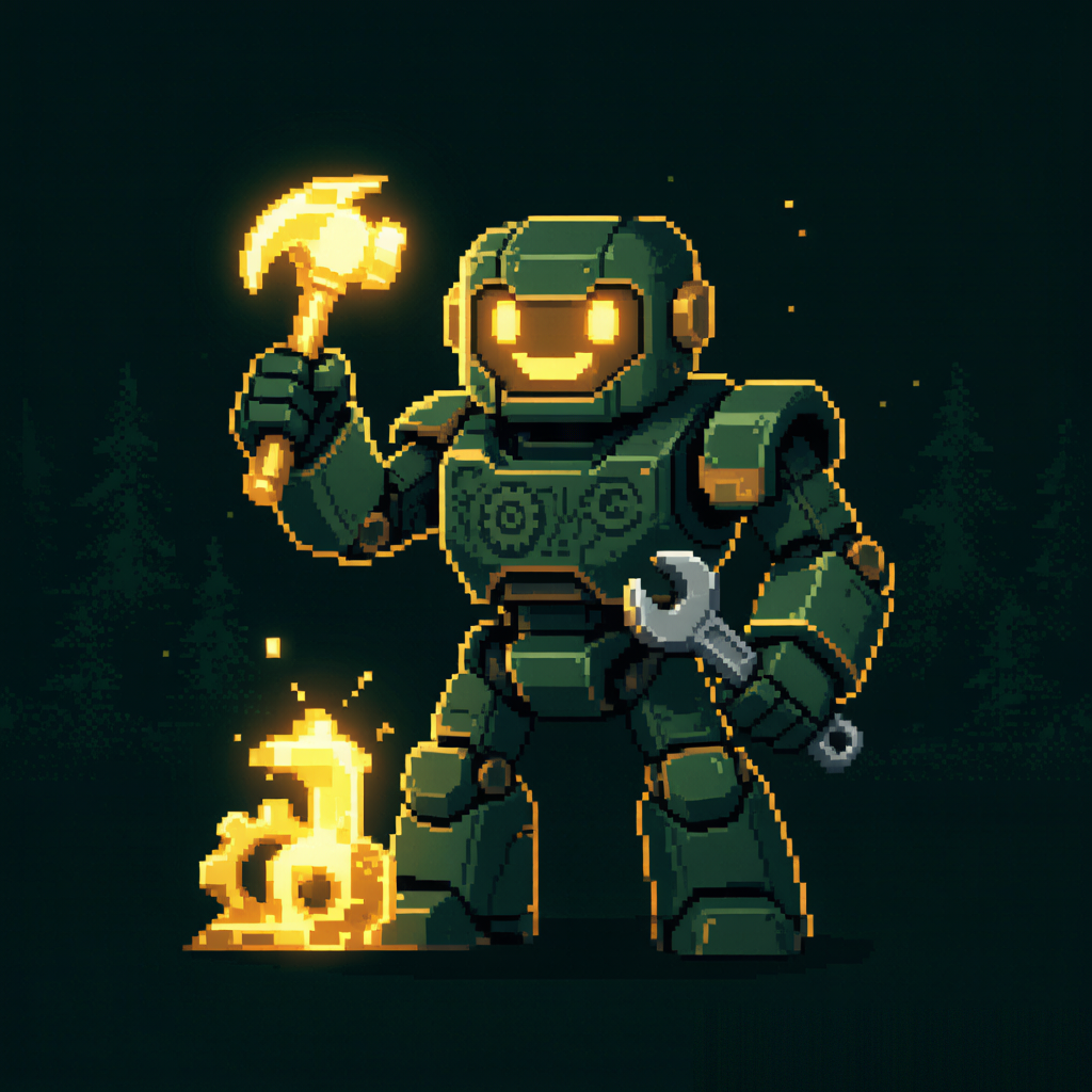 WorkBuddy 全栈执行引擎像素形象